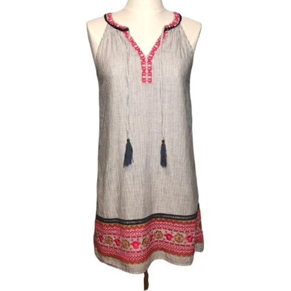 THML Embroidered Tassel Summer Dress NWT Sz. XS - Picture 1 of 9